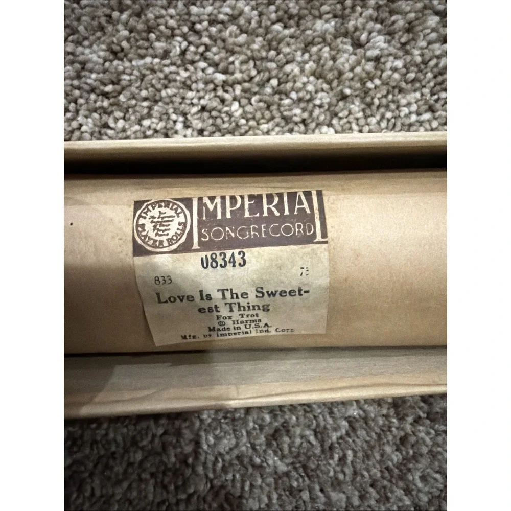 Vintage QRS,Imperial & International Player Piano Word Rolls. Lot Of 5. See Pocs